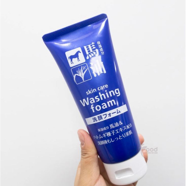 Sữa Rửa Mặt Ý Dĩ Và Dầu Ngựa Horse Oil &amp; Hatomugi Nhật Bản 130g cải thiện độ đàn hồi, săn chắc và giảm chảy xệ da mặt