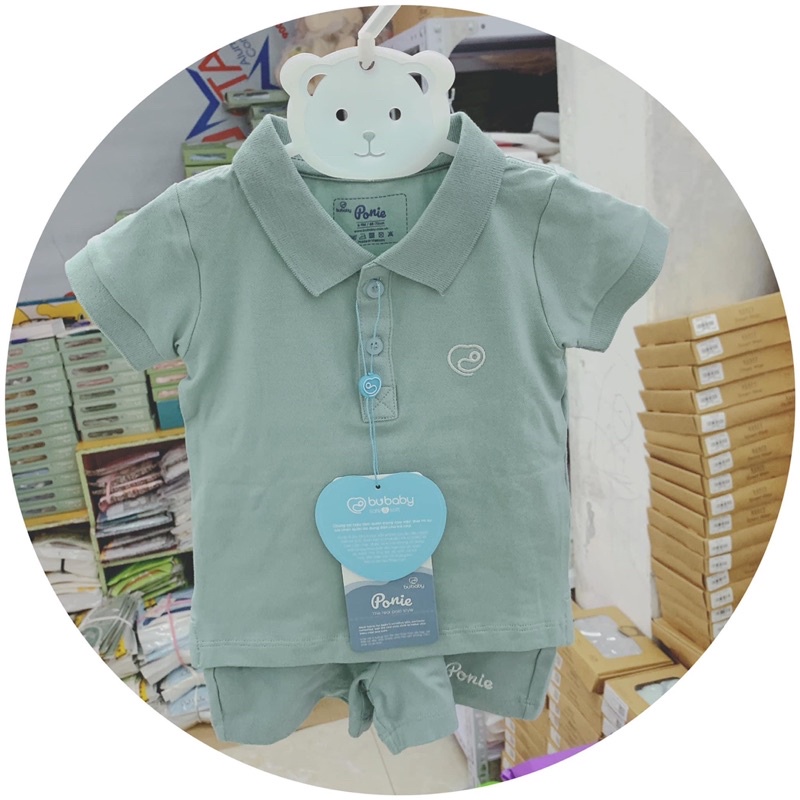 BUBABY - bộ cộc tay polo BU PONIE cho bé trai bé gái