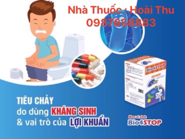 Men Vi Sinh Bio4Stop - Giảm rối loạn tiêu hoá , đi ngoài, phân sống