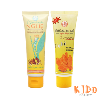 Sữa rửa mặt thorakao nghệ lá / nghệ củ ngừa mụn - srm hạt nghệ 100g