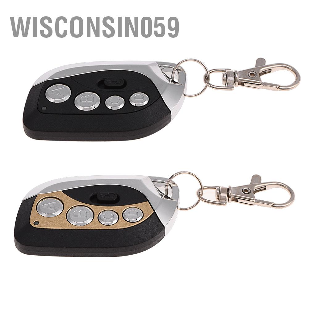 Wisconsin059 433.92MHz Electric Cloning Universal Garage Door Gate Remote Control Duplicator Key Fob