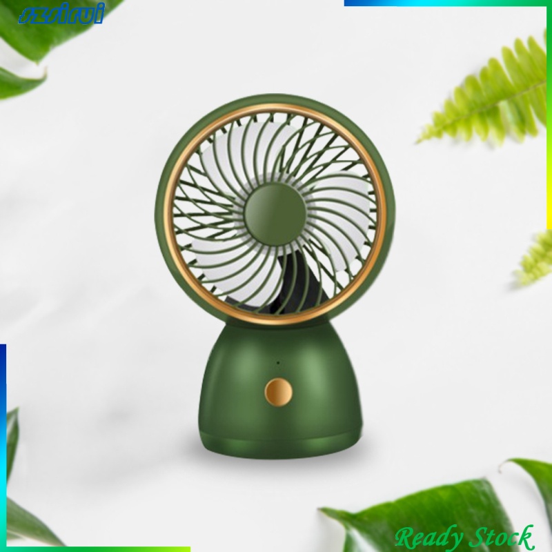[Ready Stock] Portable Mini Hand-held Small Desk Fan Cooler Cooling USB Rechargeable
