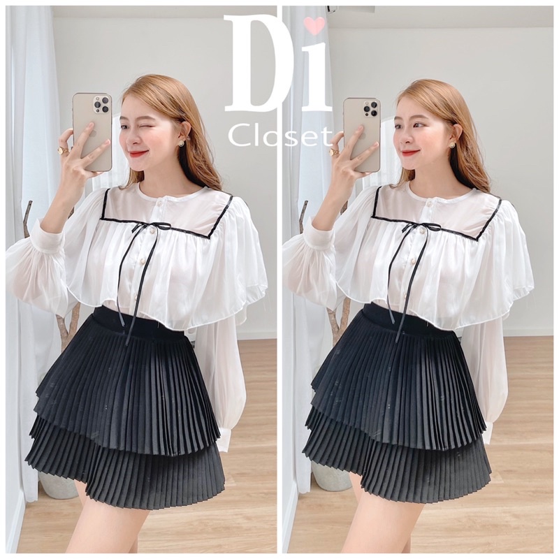 Set áo bèo &amp; CV dập li - HÌNH THẬT SHOP CHỤP