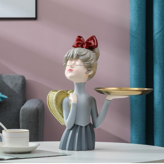 Tượng trang trí hình cô gái phong cách BẮC ÂU decor nhà cửa hoặc đựng bút viết, nhiều mẫu phù hợp trưng bày và quà tặng