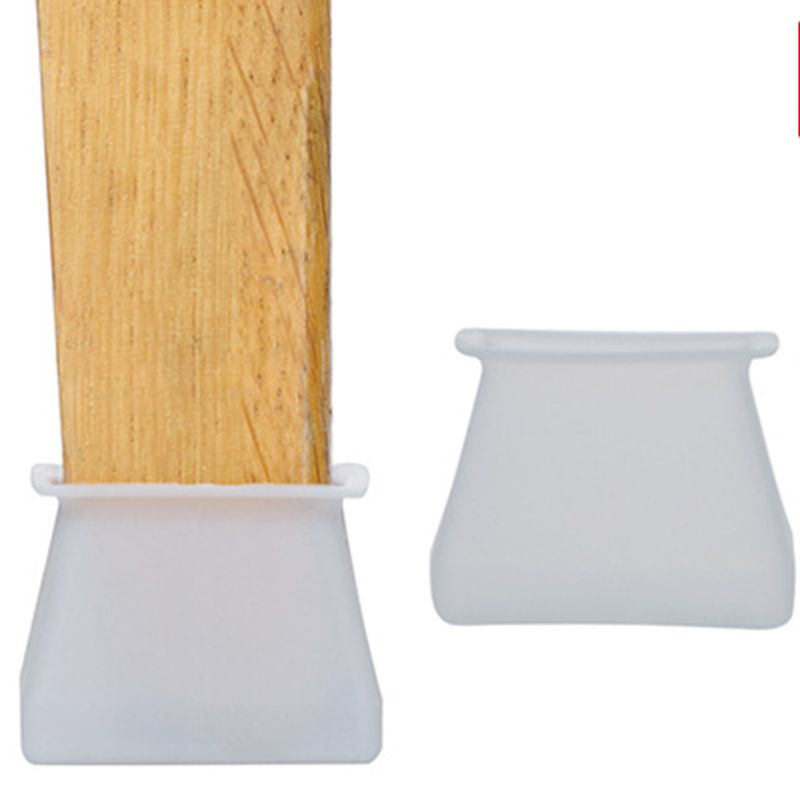 Bộ 4 Miếng Đệm Silicone Bọc Bảo Vệ Chân Ghế