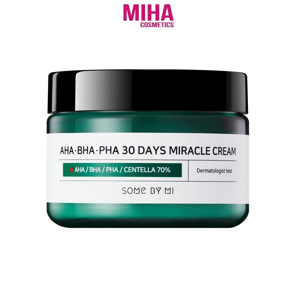 Kem Hỗ Trợ Giảm Mụn SOME BY MI AHA-BHA-PHA 30 Days Miracle Cream 60g Hàn Quốc