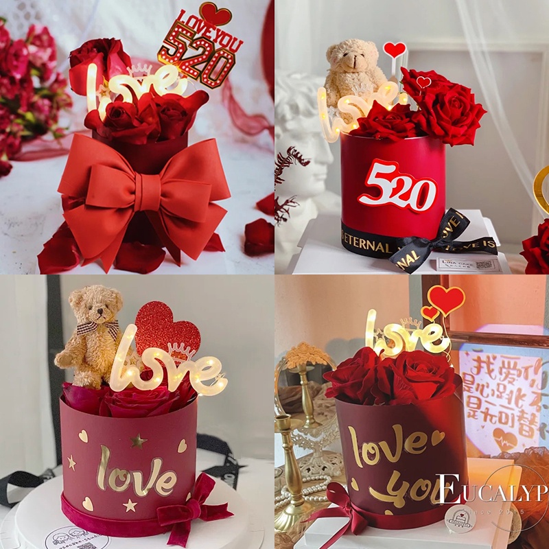 Phụ Kiện Trang Trí Bánh Kem Có Đèn LED Lãng Mạn