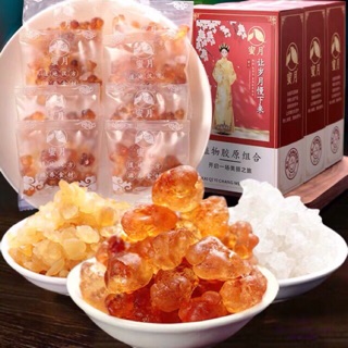 Hộp 10 Gói Chè Dưỡng Nhan Tuyết Yến Nhựa Đào Mật Nguyệt
