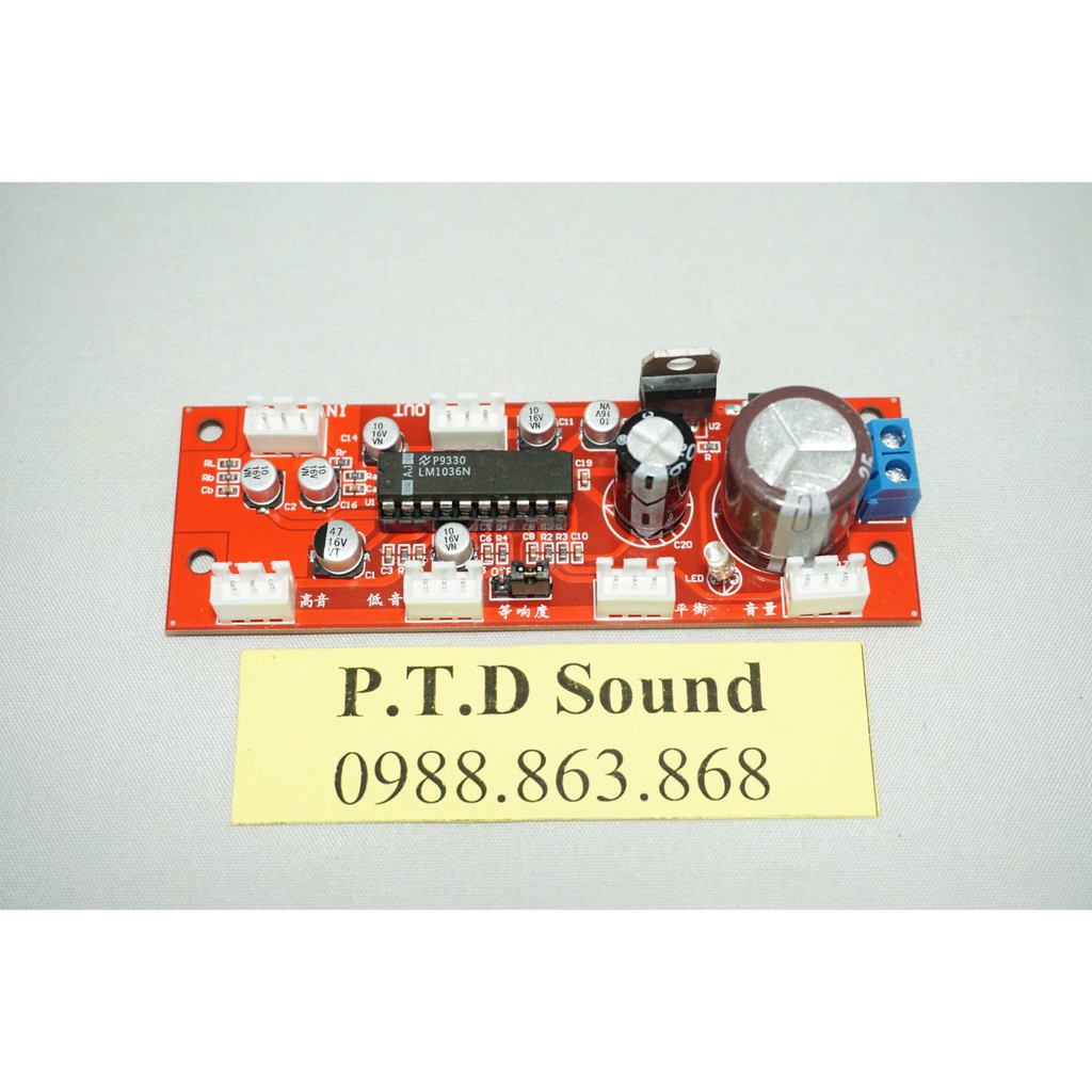 Mạch âm sắc Pre Amp LM1036 chiết áp rời. DIY rề rất tiện lợi từ PTD Sound