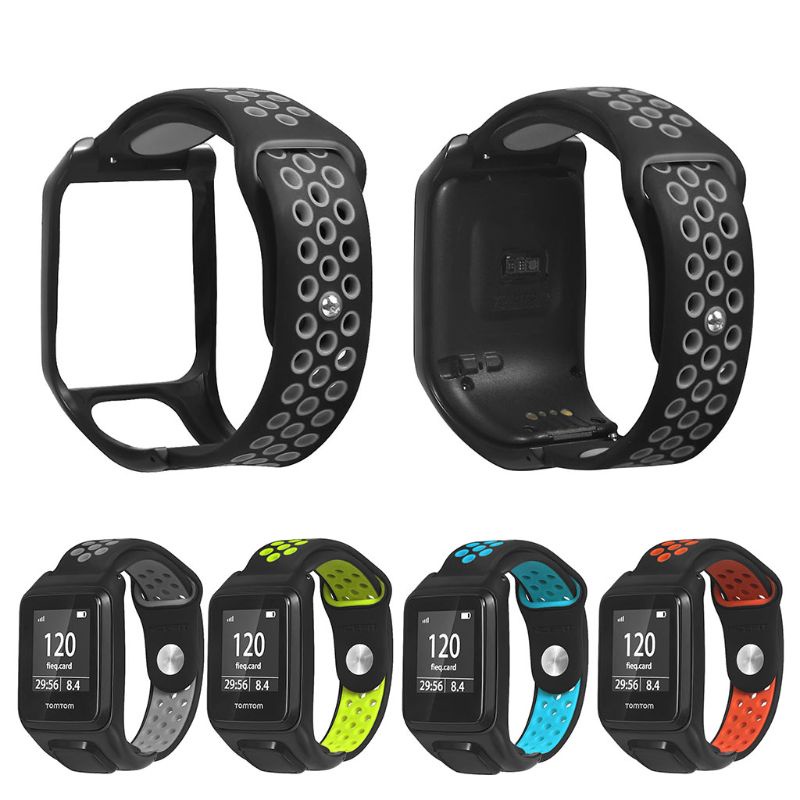 Dây Đeo Thay Thế Bằng Silicone Thoáng Khí Cho Đồng Hồ Tomtom Runner 3/Adventurer/Golfer 2/Runner 2 Cardio/Spark 3 | BigBuy360 - bigbuy360.vn
