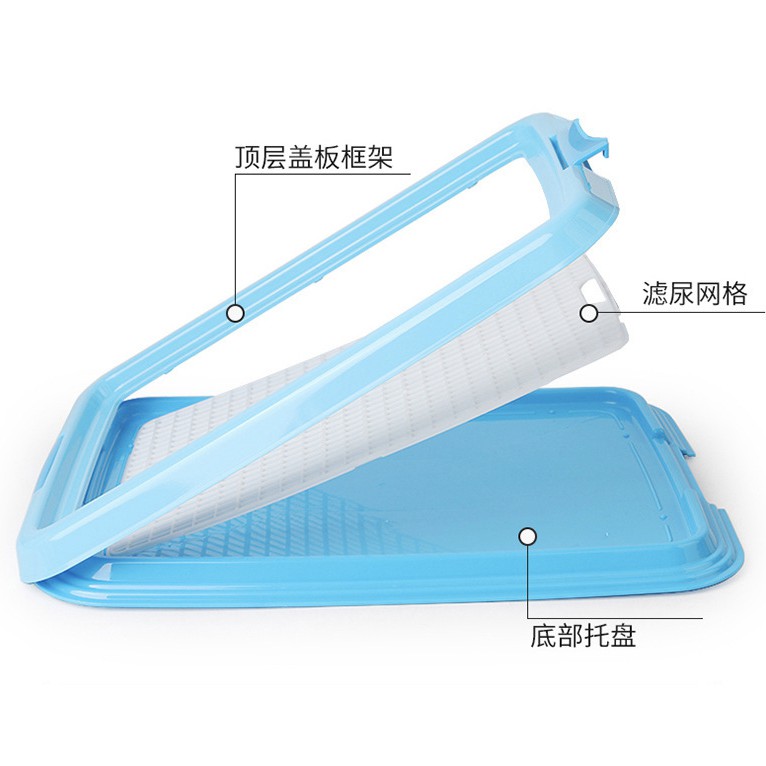 [Mã PET50K giảm Giảm 10% - Tối đa 50K đơn từ 250K] Khay vệ sinh cho chó có cọc, khay cho chó đực chó cái Con Mèo Xiêm