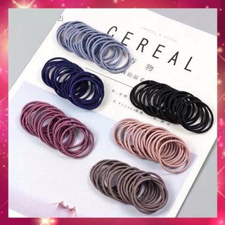 [Sale giá Sốc 1K] Thun cột tóc nhiều màu - loại tốt set 3 dây - [FOLLOW SHOP MUA HÀNG GIÁ 1K]