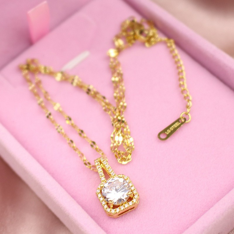 Dây Chuyền Nữ Sang Trọng Titan Ko Đen TT 3757