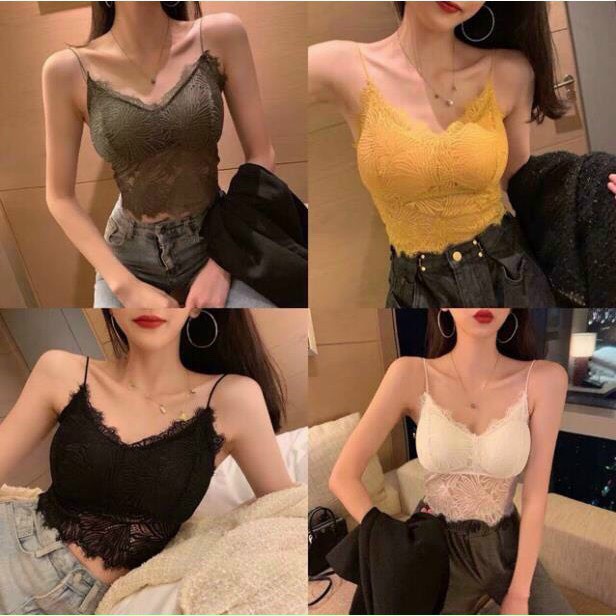 Áo ngực 2 dây ren mềm mịn cao cấp dáng lửng Sexy BRA09