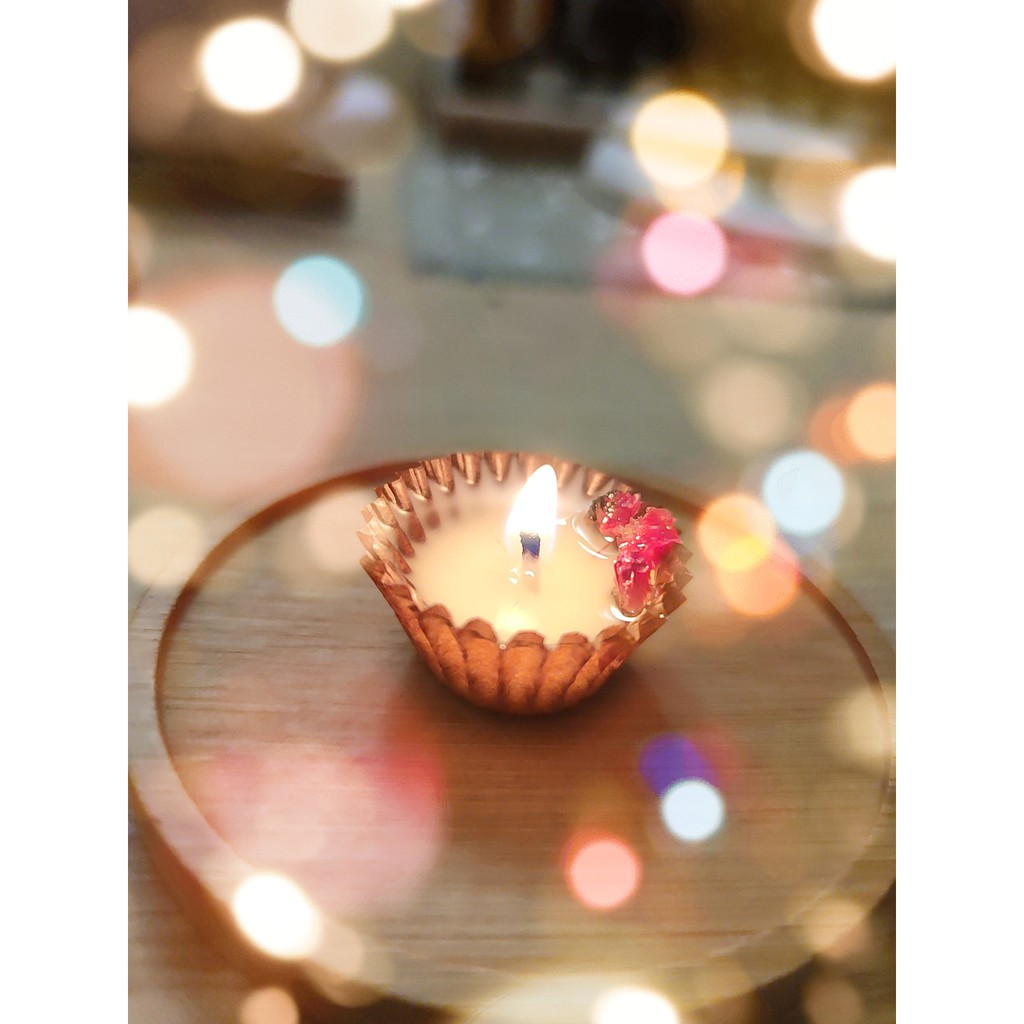 Nến cupcake trang trí - Nến thơm hương tinh dầu handmade Cupcake Oniõ - 35g sáp