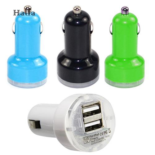 HL☆5V 2.1A/1A Double USB Ports Car Power Charger Adapter Auto Charging for Phone