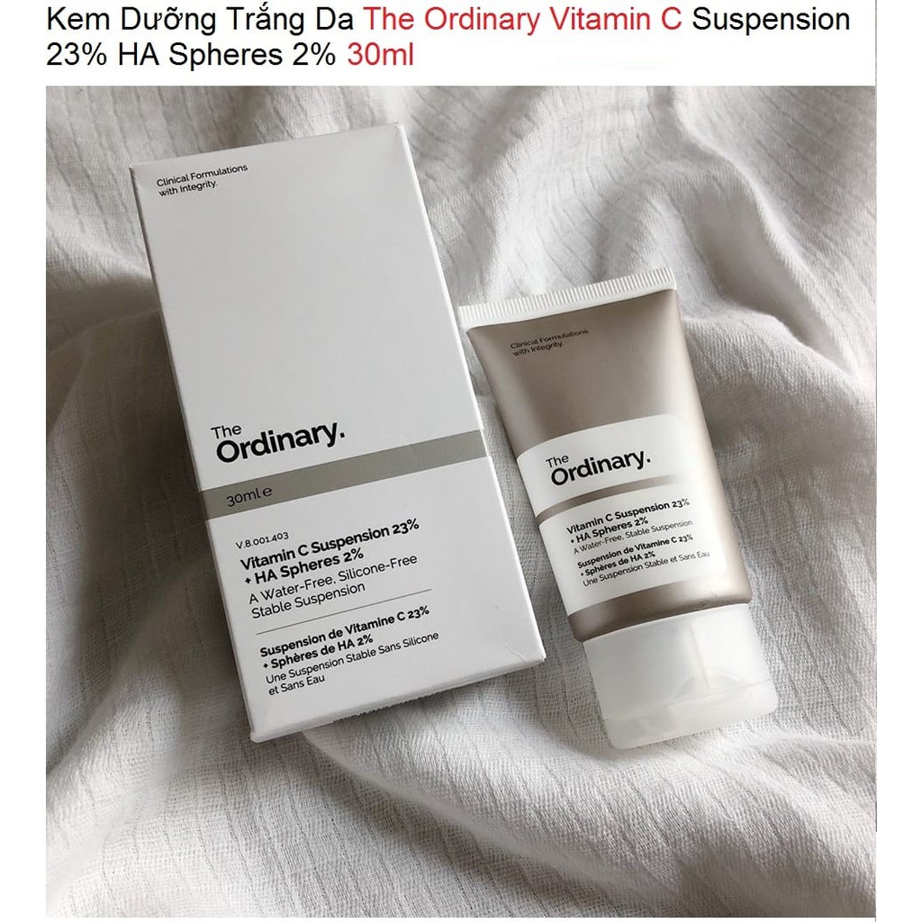 Kem dưỡng trắng da The Ordinary Vitamin C Suspension 23% + HA Spheres 2% 30ml