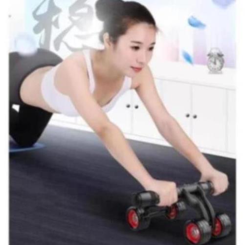 Con Lăn Tập Cơ Bụng  4 Bánh - Dụng Cụ Tập Gym Tại Nhà