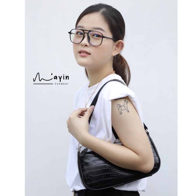 Gọng kính cận phi công nam nữ chất liệu nhựa dẻo siêu nhẹ-Oii-Miayin.eyewear