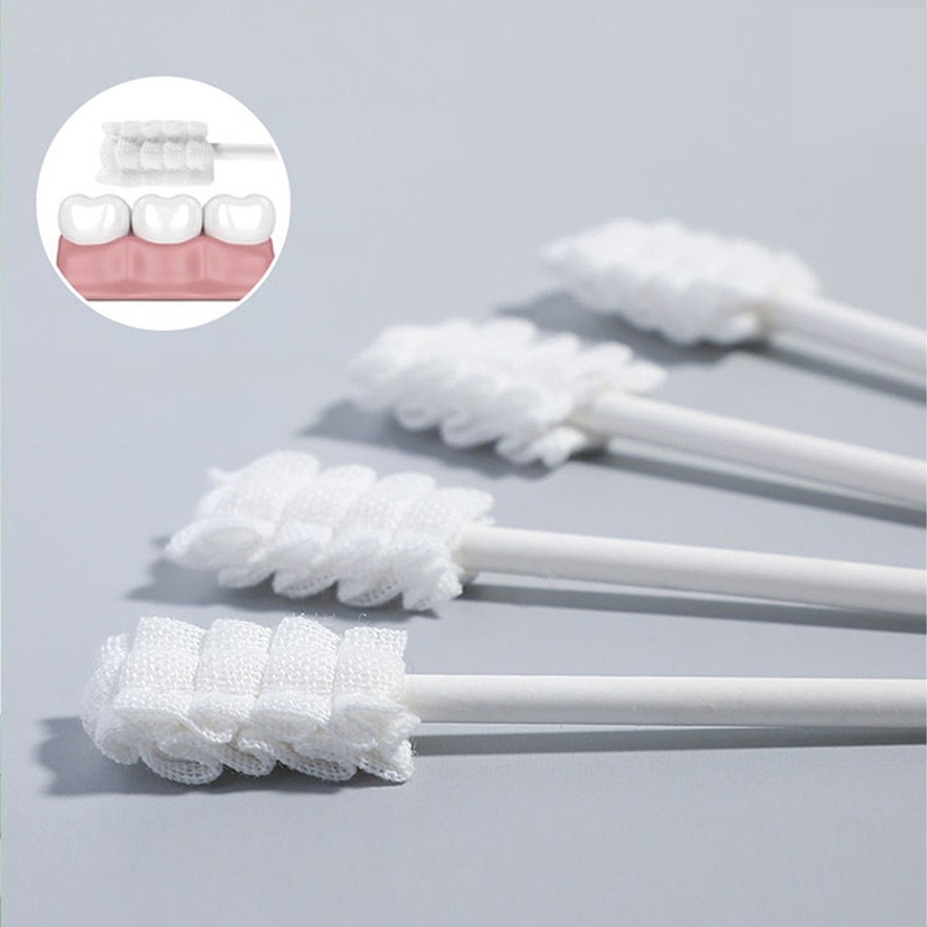 Que tưa lưỡi V-coool cho bé, hộp 30 que rơ lưỡi dùng cho trẻ sơ sinh
