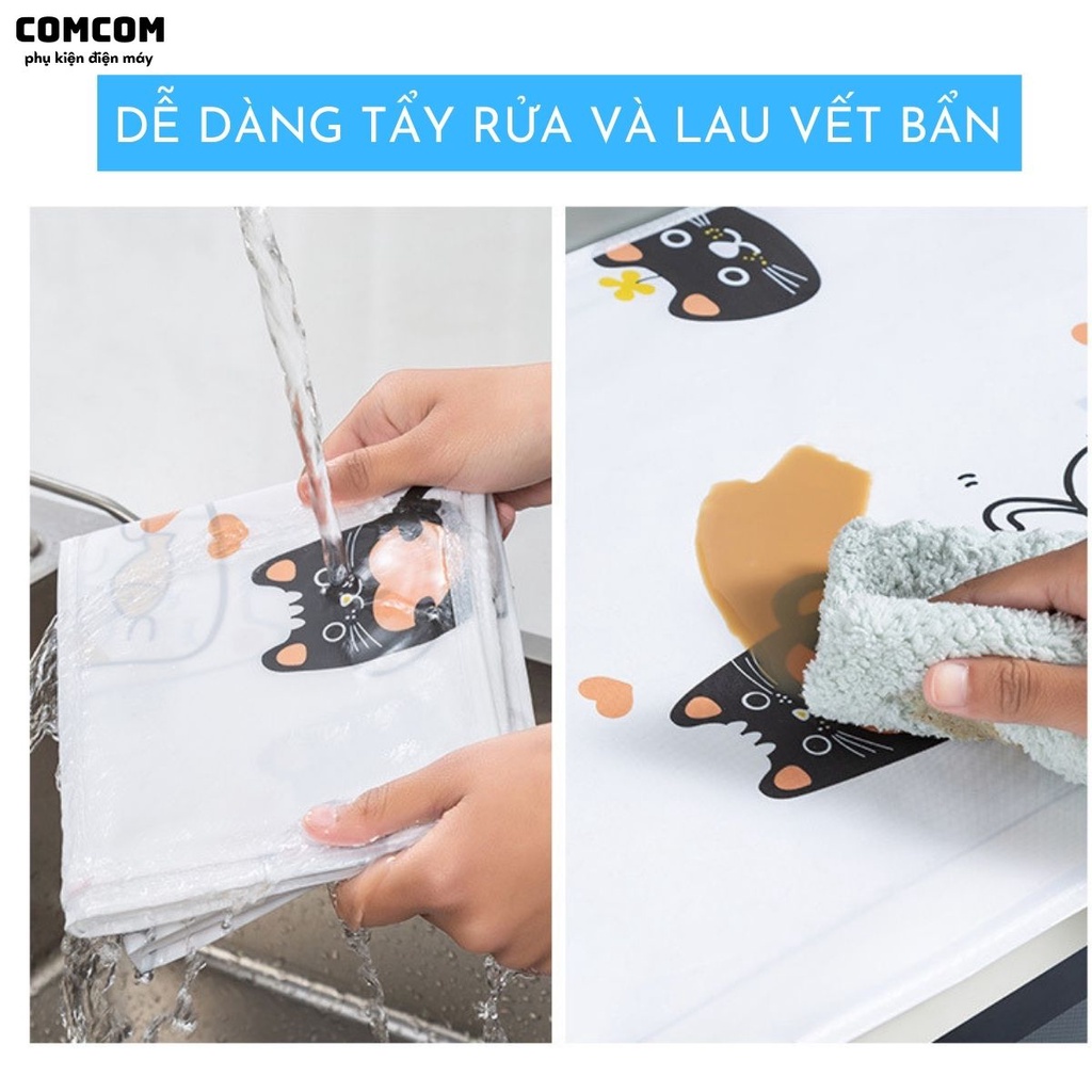 Tấm phủ tủ lạnh, máy giặt - Khăn che bụi, chống thấm nước - Thiết kế túi 2 bên đựng đồ tiện lợi