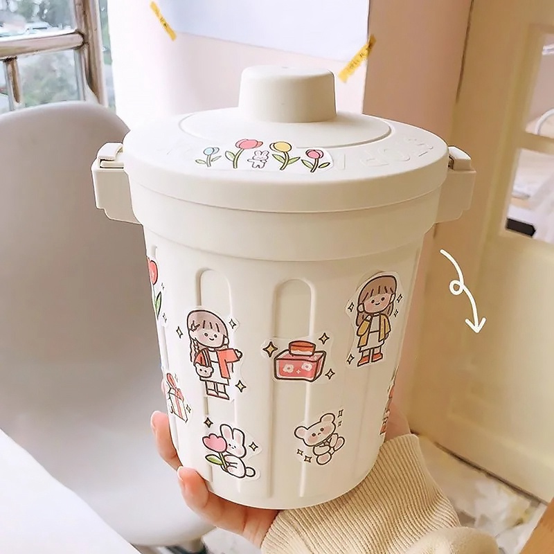 Thùng rác nắp lật đa năng để bàn