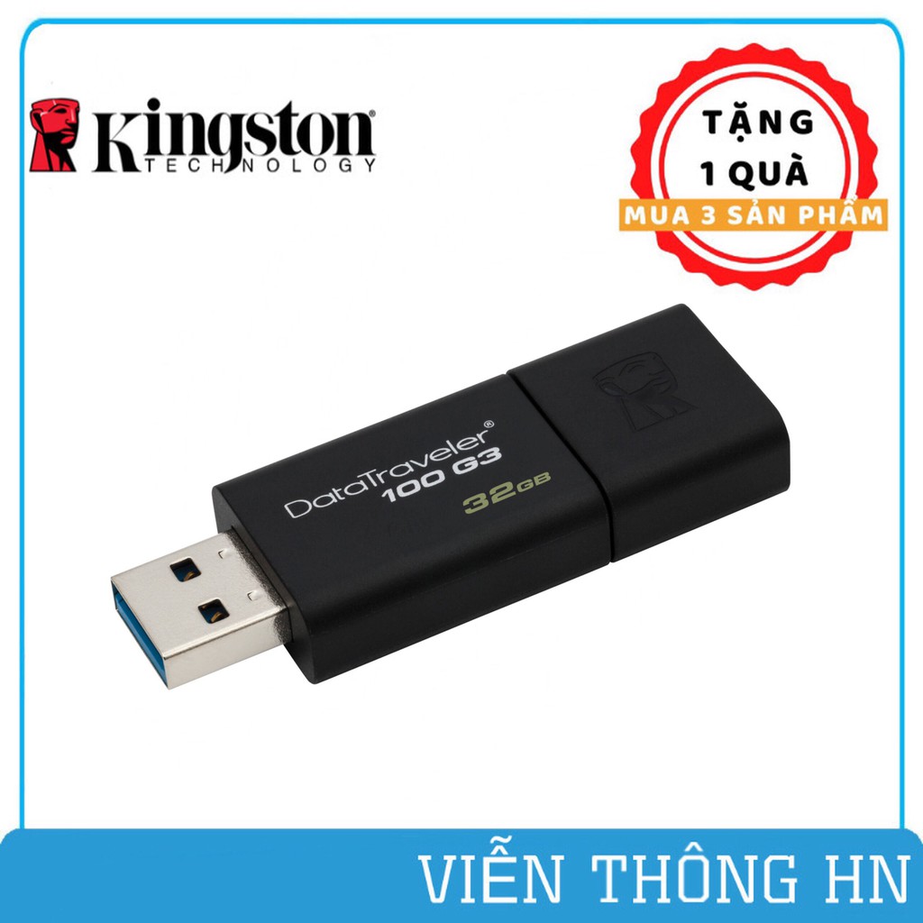 USB Kingston DT100 G3 32GB - usb 3.0 DT100G3 - vienthonghn | BigBuy360 - bigbuy360.vn