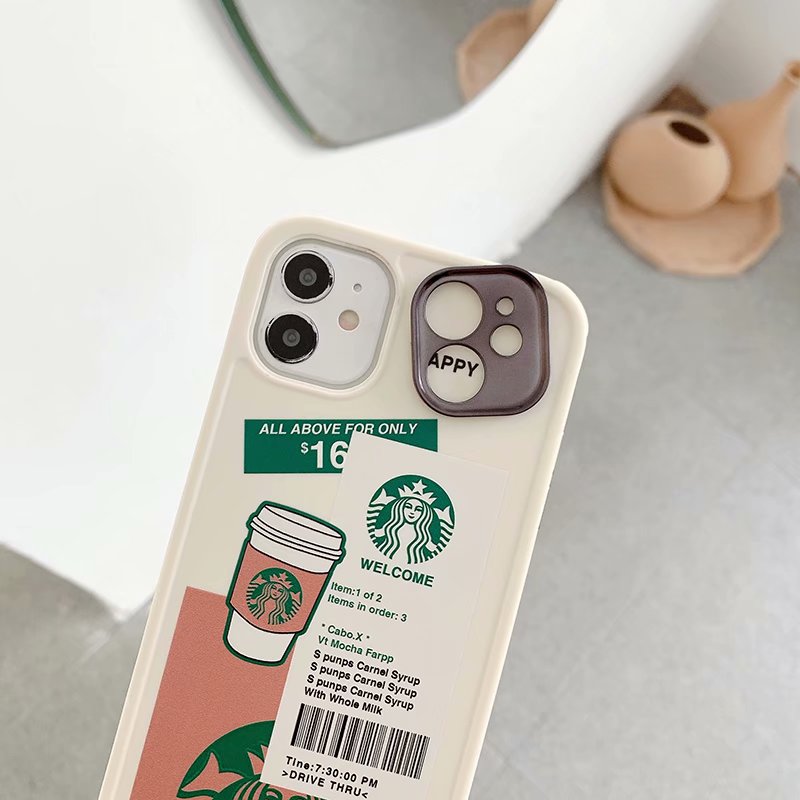 Ốp điện thoại từ silicon mềm IMD in hình Starbucks cho IPhone 12pro max 12mini 11 pro Max X XS XR XSMAX SE 2020 7 8 Plus | BigBuy360 - bigbuy360.vn