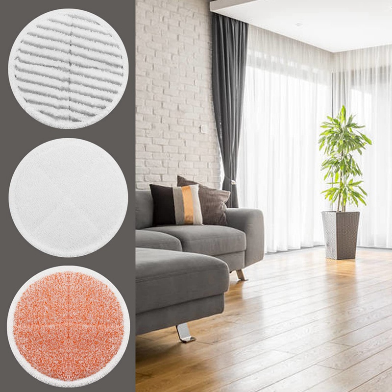 Set 2 Miếng Vải Mềm Thay Thế Cho Cây Lau Nhà Hơi Nước Bissell Spinwave 2039A 2124: 4
