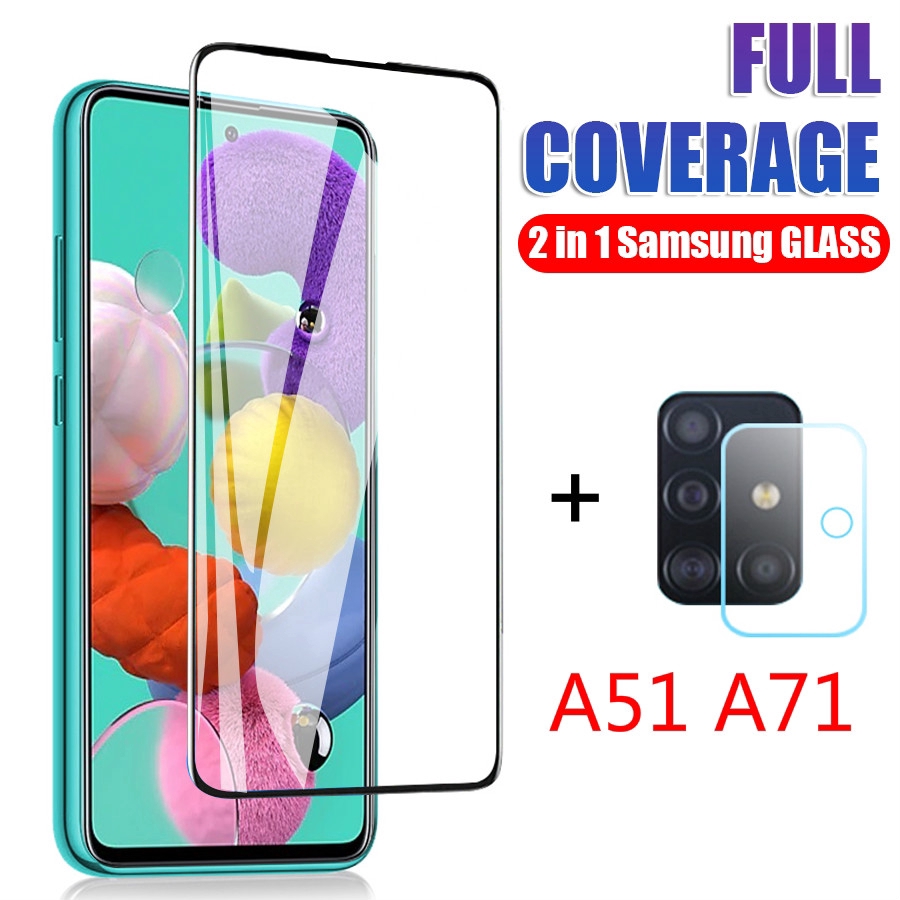 Bộ kính cường lực bảo vệ 2 trong 1 cho Samsung Galaxy A51 A71