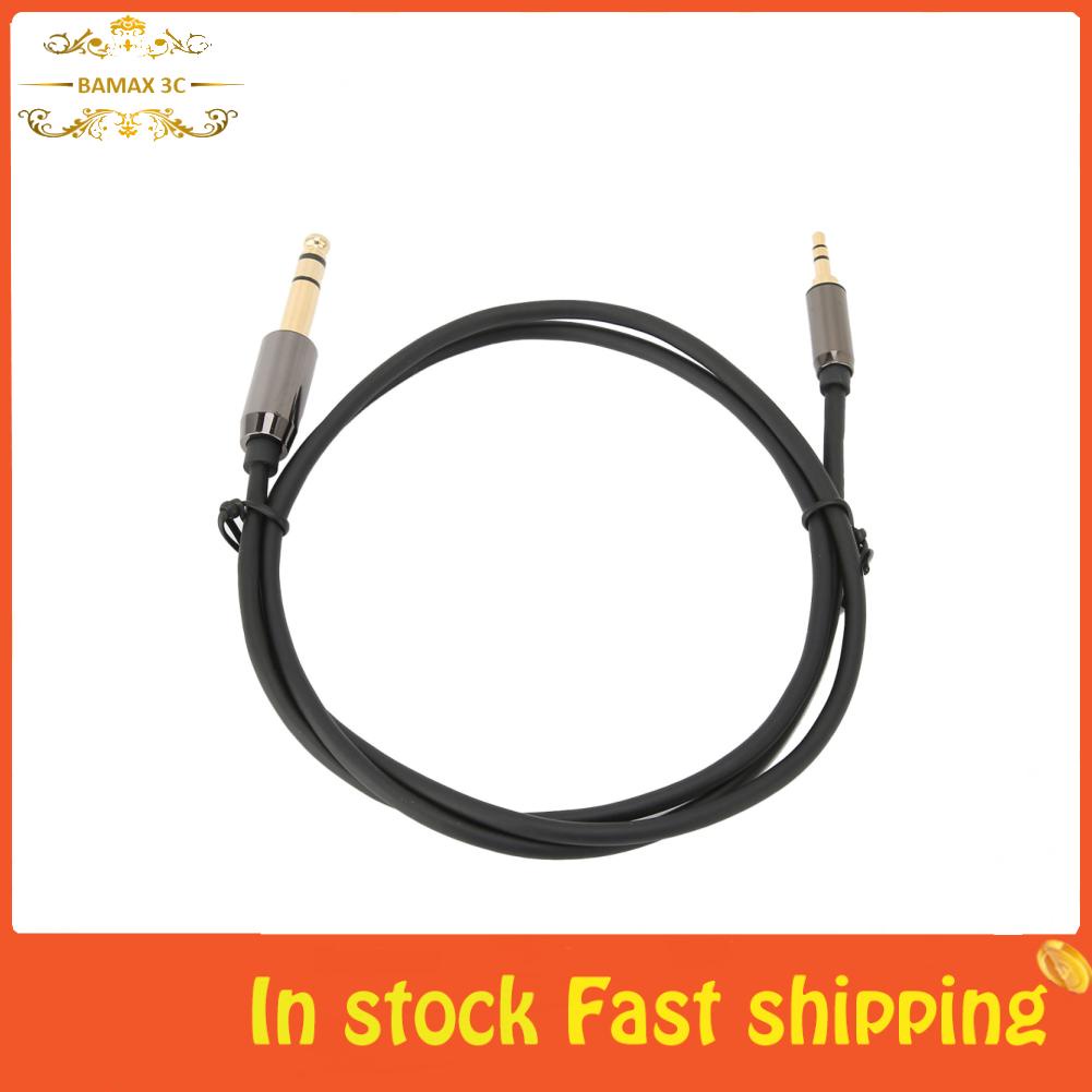 Dây cáp âm thanh chuyển đổi từ cổng 3.5mm sang 6.5mm dài 1m cho máy nghe nhạc MP3/điện thoại laptop
