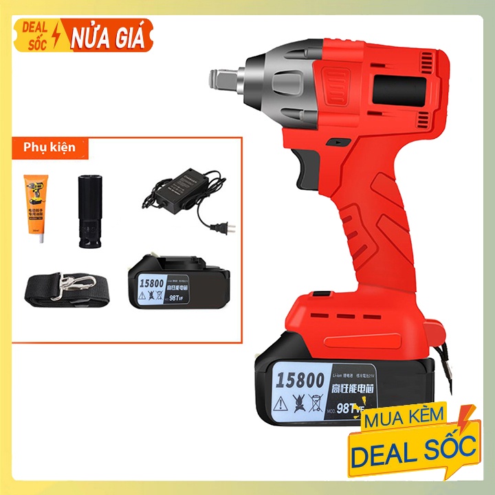 Máy siết mở ốc, bulong ô tô cao cấp Ketewe Pin 10 Cell