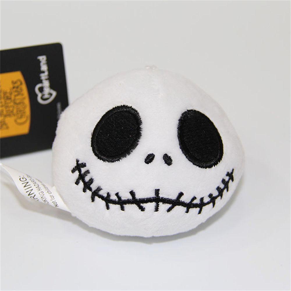 Móc Khóa Nhồi Bông Hình Đầu Lâu Hoạt Hình Phong Cách Halloween