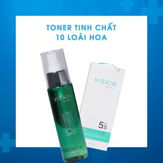 NƯỚC HOA HỒNG 10 LOÀI HOA VISKIN - pH 5.5 - VISKIN 10 FLOWERS TONER