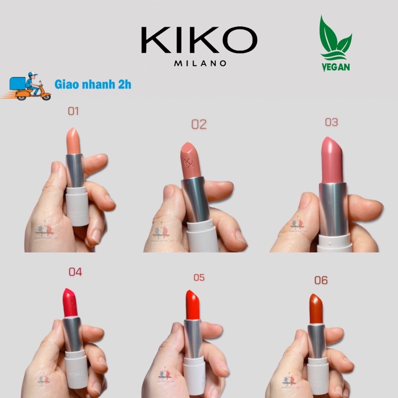 Son hữu cơ Kiko Konscious Vegan lipstick Bill Pháp