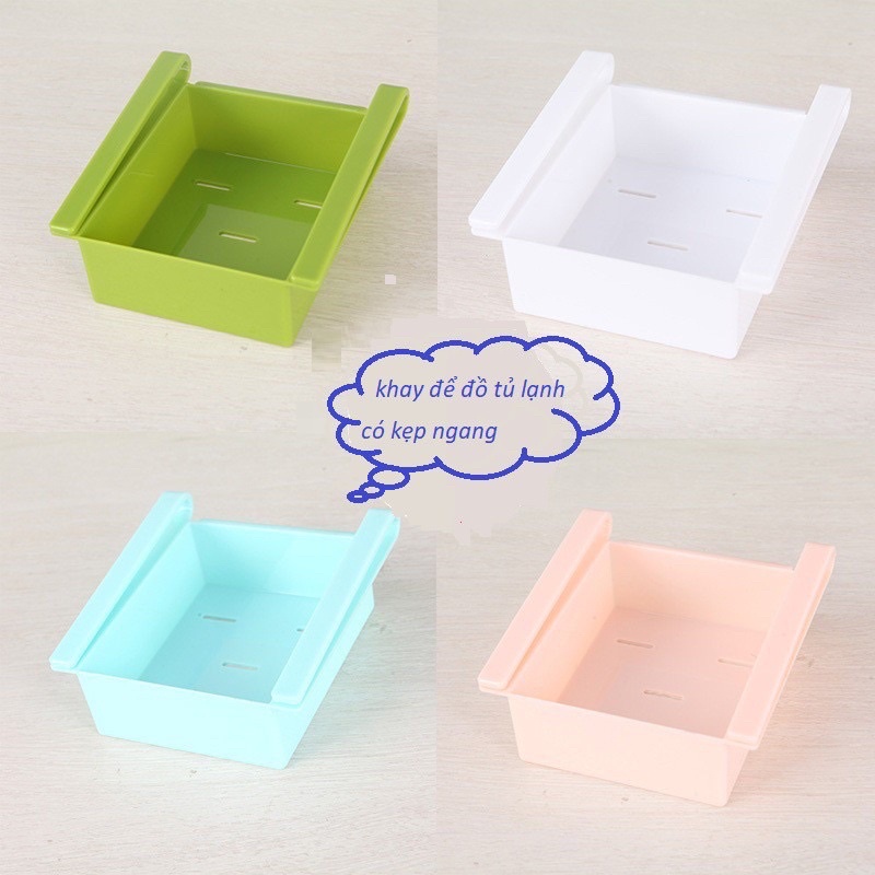 Khay nhựa kẹp tủ lạnh đa năng tiện lợi
