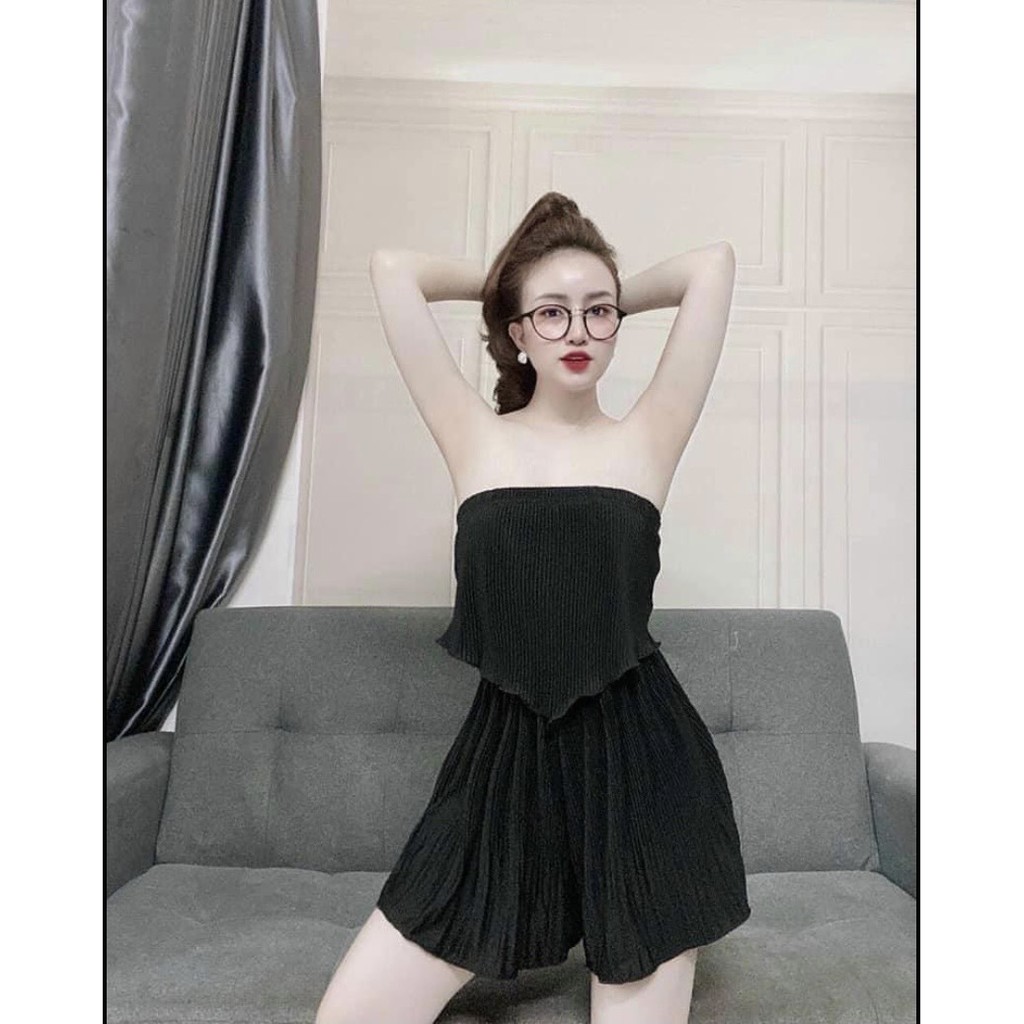 ĐỒ NGỦ SEXY 2 DÂY DẬP LY DỄ THƯƠNG, Đồ ngủ nữ BIGSIZE Đồ ngủ sexy lụa Chiffon phối Satin cao cấp mềm mại xinh xắn&lt;70KG