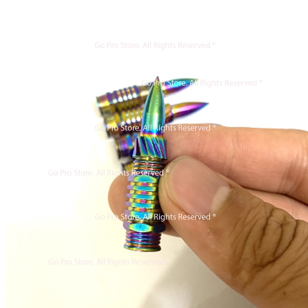 01 Ốc Chụp ĐŨA THẮNG, TĂNG SÊN Hình Tên Lữa 7 Màu