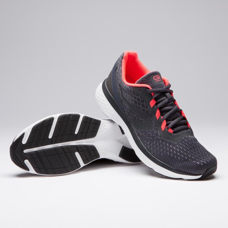 Giày chạy bộ Decathlon Run Support cho nữ - Xám/San hô