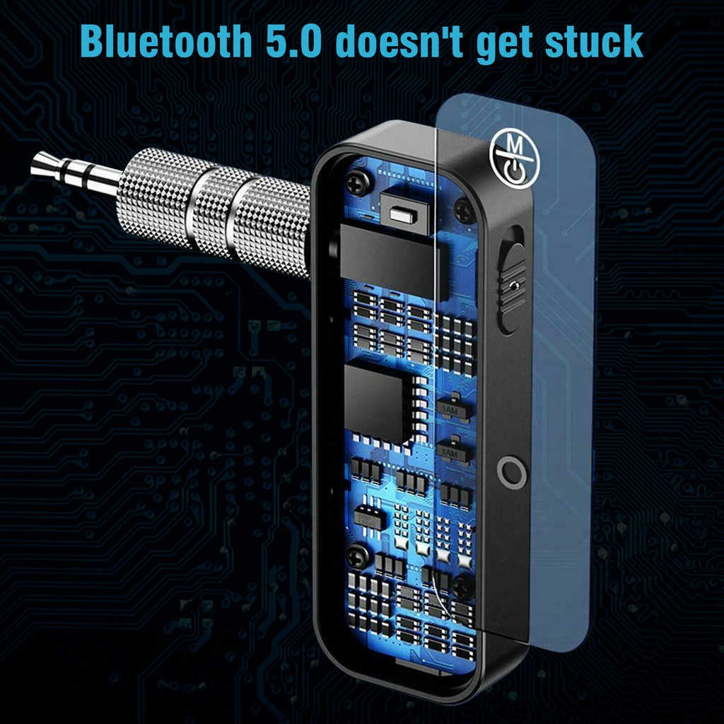 Thiết Bị Thu Phát Bluetooth 5.0 2 Trong 1 Giắc Cắm 3.5mm Cho TV/Tai Nghe Trên Xe Hơi