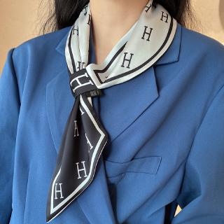 Khăn quàng cổ lụa dài thắt nơ thời trang dành cho nữ