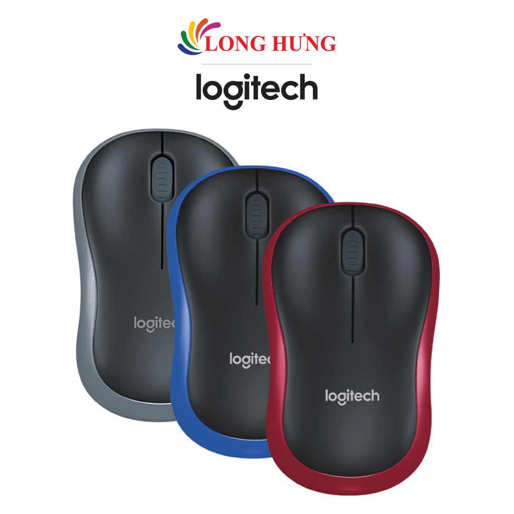 Chuột không dây Logitech M185 - Hàng chính hãng