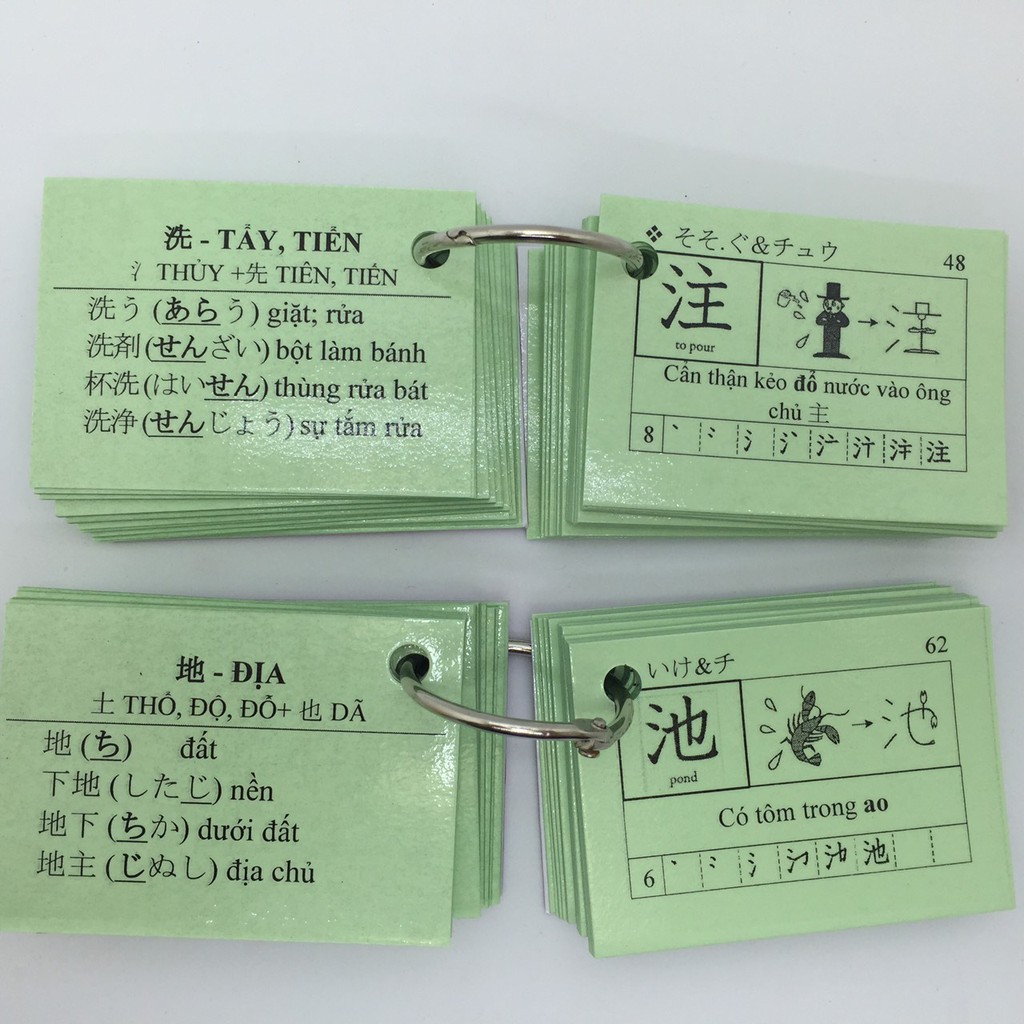 [ KANJI ] Bộ thẻ học tiếng nhật kanji N4