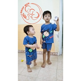 (Hàng Việt Nam mới về) [SALE SỐC] Set 2 bộ Khỉ cho bé chất cotton 4 chiều mềm mại size 9-22kg (MB.QV046)