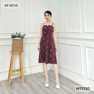 Đầm hai dây xẻ tà BEMINE MT5120DEN