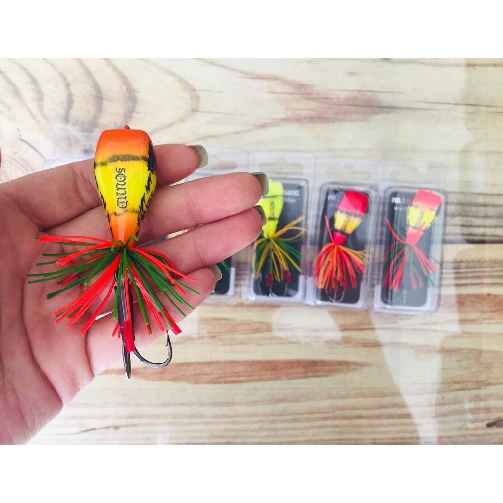 Mồi giả câu cá worm frog. Mồi câu lure
