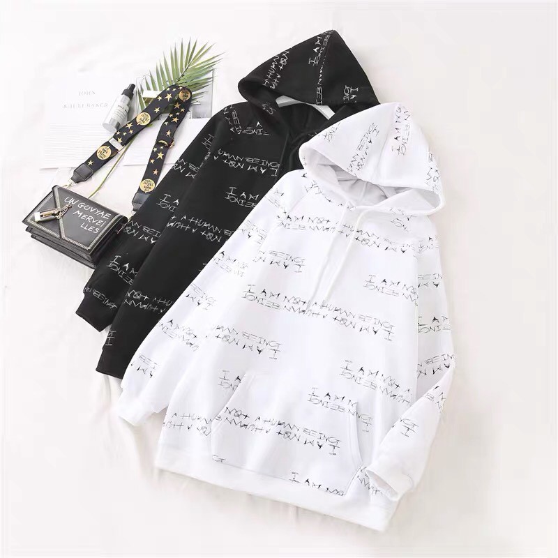 ÁO HOODIE UNISEX NAM NỮ IN CHỮ CHẤT VẢI NỈ POLY | BigBuy360 - bigbuy360.vn