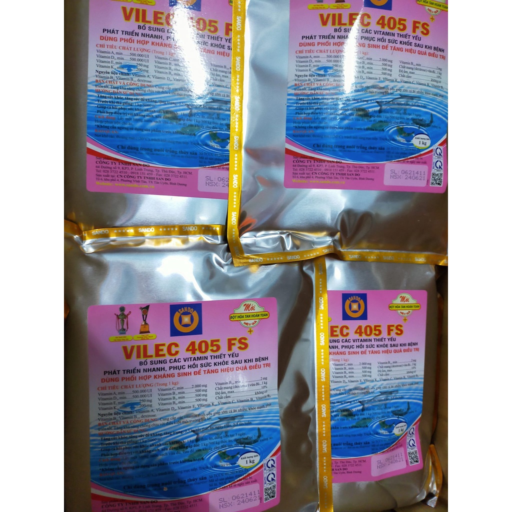 [Giá tốt] VILEC-405 FS cung cấp thiết yếu 1 kg cho cá Bổ sung vitamin và dinh dưỡng
