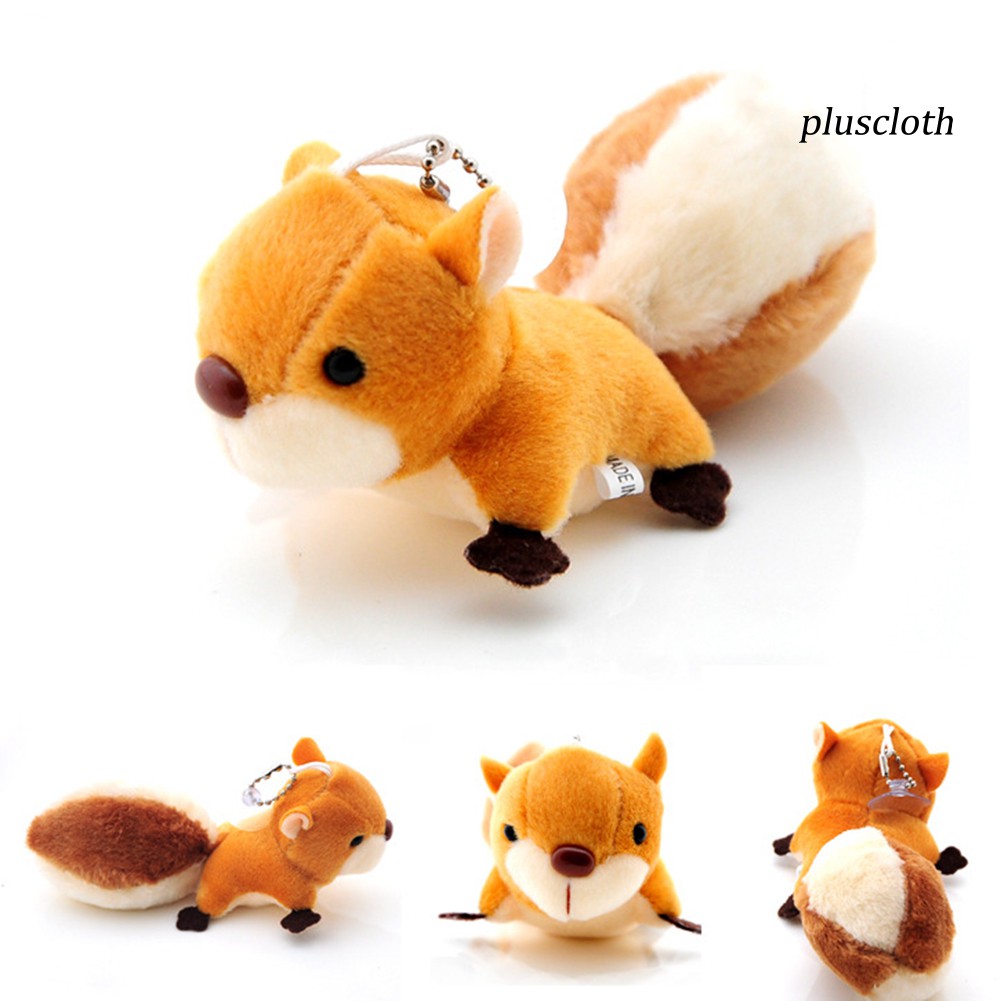 Móc Khóa Hình Sóc Nhồi Bông Dễ Thương