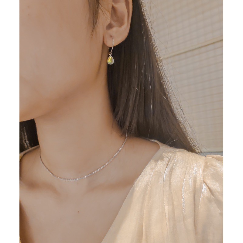 Vòng cổ chocker bạc S925 lấp lánh N14